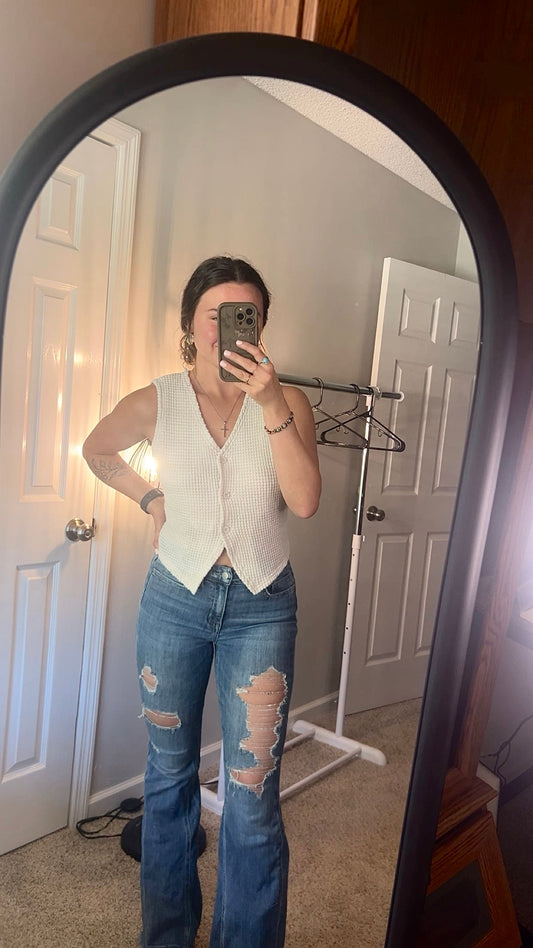 Sweet Clover Buttoned Vest
