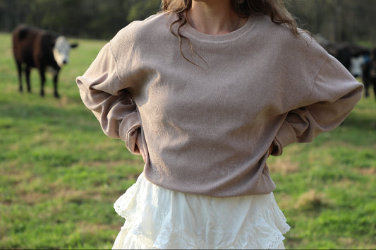Hollow Ridge Knit Pullover