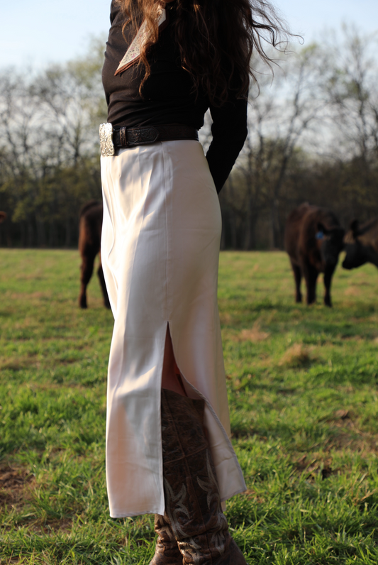Golden Hour Satin Skirt